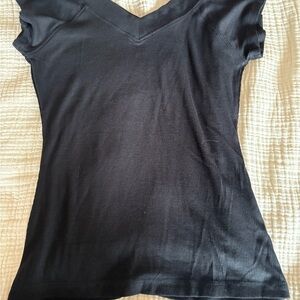 Urban Outfitters BDG Classic Black V-Neck Women's Top, Large, NWOT